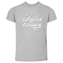 Load image into Gallery viewer, Jaylen Brown Boston Number Script WHT
