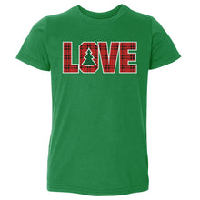 Load image into Gallery viewer, Christmas LOVE Christmas Plaid WHT

