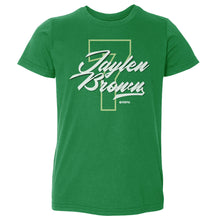Load image into Gallery viewer, Jaylen Brown Boston Number Script WHT
