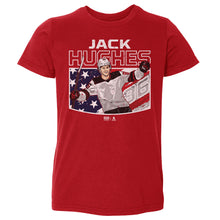 Load image into Gallery viewer, Jack Hughes New Jersey American Flag WHT
