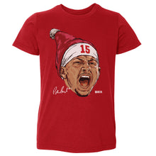 Load image into Gallery viewer, Patrick Mahomes Kansas City Portrait Santa Hat WHT
