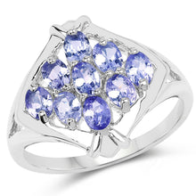Load image into Gallery viewer, 1.53 Carat Genuine Tanzanite .925 Sterling Silver Ring
