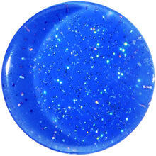 Load image into Gallery viewer, 9/16 Blue Neon Glitter Saddle Plug
