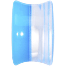 Load image into Gallery viewer, 9/16 Blue Neon Glitter Saddle Plug
