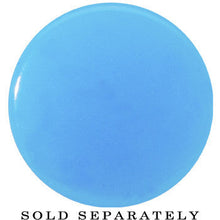 Load image into Gallery viewer, 9/16 Blue Neon Glitter Saddle Plug
