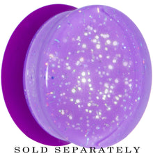 Load image into Gallery viewer, 18mm Purple Neon Glitter Saddle Plug
