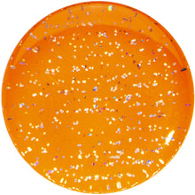 Load image into Gallery viewer, 18mm Orange Neon Glitter Saddle Plug
