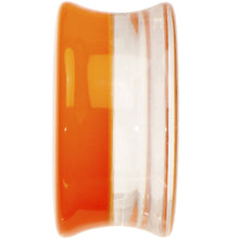 Load image into Gallery viewer, 18mm Orange Neon Glitter Saddle Plug

