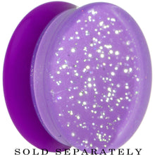 Load image into Gallery viewer, 20mm Purple Neon Glitter Saddle Plug
