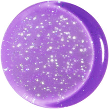 Load image into Gallery viewer, 20mm Purple Neon Glitter Saddle Plug
