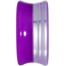 Load image into Gallery viewer, 20mm Purple Neon Glitter Saddle Plug
