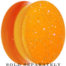 Load image into Gallery viewer, 20mm Orange Neon Glitter Saddle Plug
