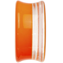 Load image into Gallery viewer, 20mm Orange Neon Glitter Saddle Plug
