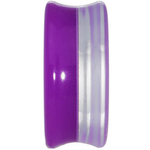Load image into Gallery viewer, 24mm Purple Neon Glitter Saddle Plug
