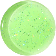 Load image into Gallery viewer, 26mm Green Neon Glitter Saddle Plug
