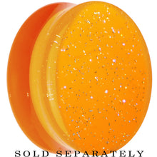 Load image into Gallery viewer, 28mm Orange Neon Glitter Saddle Plug
