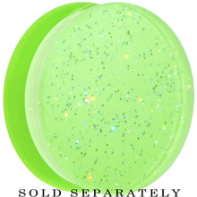 Load image into Gallery viewer, 30mm Green Neon Glitter Saddle Plug
