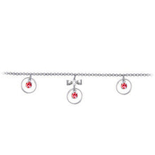 Load image into Gallery viewer, Pink Gem Circular Drop Bow Belly Chain

