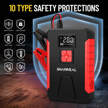 Load image into Gallery viewer, Portable Car Jump Starter with Air Compressor
