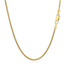 Load image into Gallery viewer, 14k Yellow Gold Solid Round Box Chain 1.6 mm
