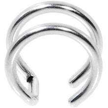 Load image into Gallery viewer, Illusion 2-Ring Non Pierced Clip On Closure Ring
