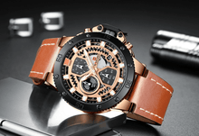 Load image into Gallery viewer, Men's Casual Waterproof Watch With Chronometers And Fluorescent Hands Excellent Design Perfect Gift
