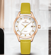 Load image into Gallery viewer, Women's Elegant  Watch With Leather  Belt And Metal Case Waterproof Wristwatch Excellent Design Perfect Gift
