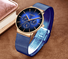 Load image into Gallery viewer, Men's Elegant Watch With  Stainless Steel Straps And Chronometers For Day And Date Display Unique Design Perfect Gift For Man And Women
