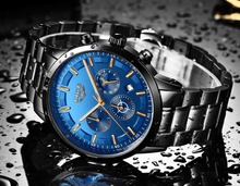Load image into Gallery viewer, Men's Waterproof  Watch With Chronometers And Date Display Unique Design Perfect Gift
