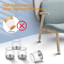 Load image into Gallery viewer, 32-Piece: Clear Chair Leg Floor Protectors
