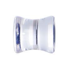 Load image into Gallery viewer, 0G Black Star Inlay Acrylic Saddle Plug
