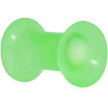 Load image into Gallery viewer, 4G Thin Flexible Green Silicone Double Flare Tunnel Plug Set
