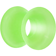 Load image into Gallery viewer, 00G Green Thin Double Flare Flexible Tunnel
