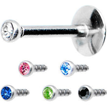 Load image into Gallery viewer, 14G Cubic Zirconia Interchangeable Labret Pack Set
