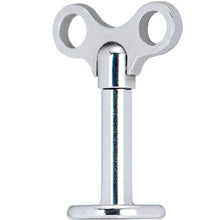 Load image into Gallery viewer, 16G 6mm Steel Winding Key Top Labret Monroe Tragus
