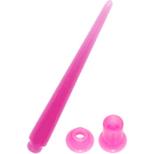 Load image into Gallery viewer, 4G Pink 2-in1 Acrylic Screw Fit Interchangeable Plug Tunnel
