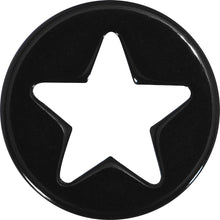 Load image into Gallery viewer, 5/8 Black Acrylic Hollow Star Saddle Plug
