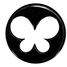 Load image into Gallery viewer, 20mm Black Acrylic Hollow Butterfly Saddle Plug
