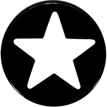 Load image into Gallery viewer, 22mm Black Acrylic Hollow Star Saddle Plug
