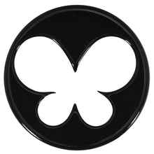Load image into Gallery viewer, 26mm Black Acrylic Hollow Butterfly Saddle Plug
