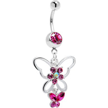 Load image into Gallery viewer, Butterfly Beauty Pink Belly Ring

