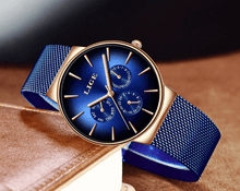 Load image into Gallery viewer, Men's Elegant Watch With  Stainless Steel Straps And Chronometers For Day And Date Display Unique Design Perfect Gift For Man And Women
