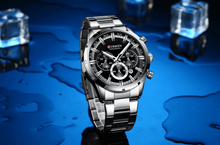 Load image into Gallery viewer, Men's Sports  Waterproof Stainless Steel Watch With Chronometers And Special Date Display Unique Design Perfect Gift
