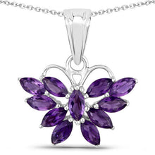 Load image into Gallery viewer, 1.65 Carat Genuine Amethyst .925 Sterling Silver Pendant
