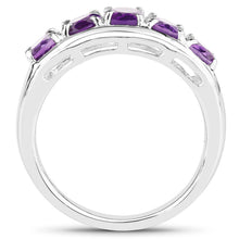 Load image into Gallery viewer, 1.70 Carat Genuine  Amethyst .925 Sterling Silver Ring
