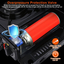 Load image into Gallery viewer, 3300W Portable Camping Stove Butane Canister Dual Fuel Burner
