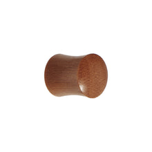 Load image into Gallery viewer, 00G Organic Solid Sawo Wood Saddle Plug
