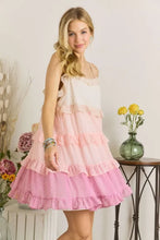 Load image into Gallery viewer, New Swiss Dot Ruffled Tiered Mini Dress For Summer – Feminine, Fluttering, Charming, Playful, Chic &amp; Stylish
