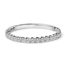 Load image into Gallery viewer, 14K White Gold 1/4 Cttw Round Diamond Prong Set Wedding Band
