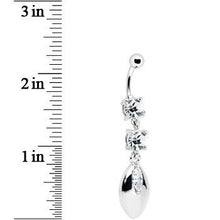 Load image into Gallery viewer, Clear Cubic Zirconia Impressions Belly Ring
